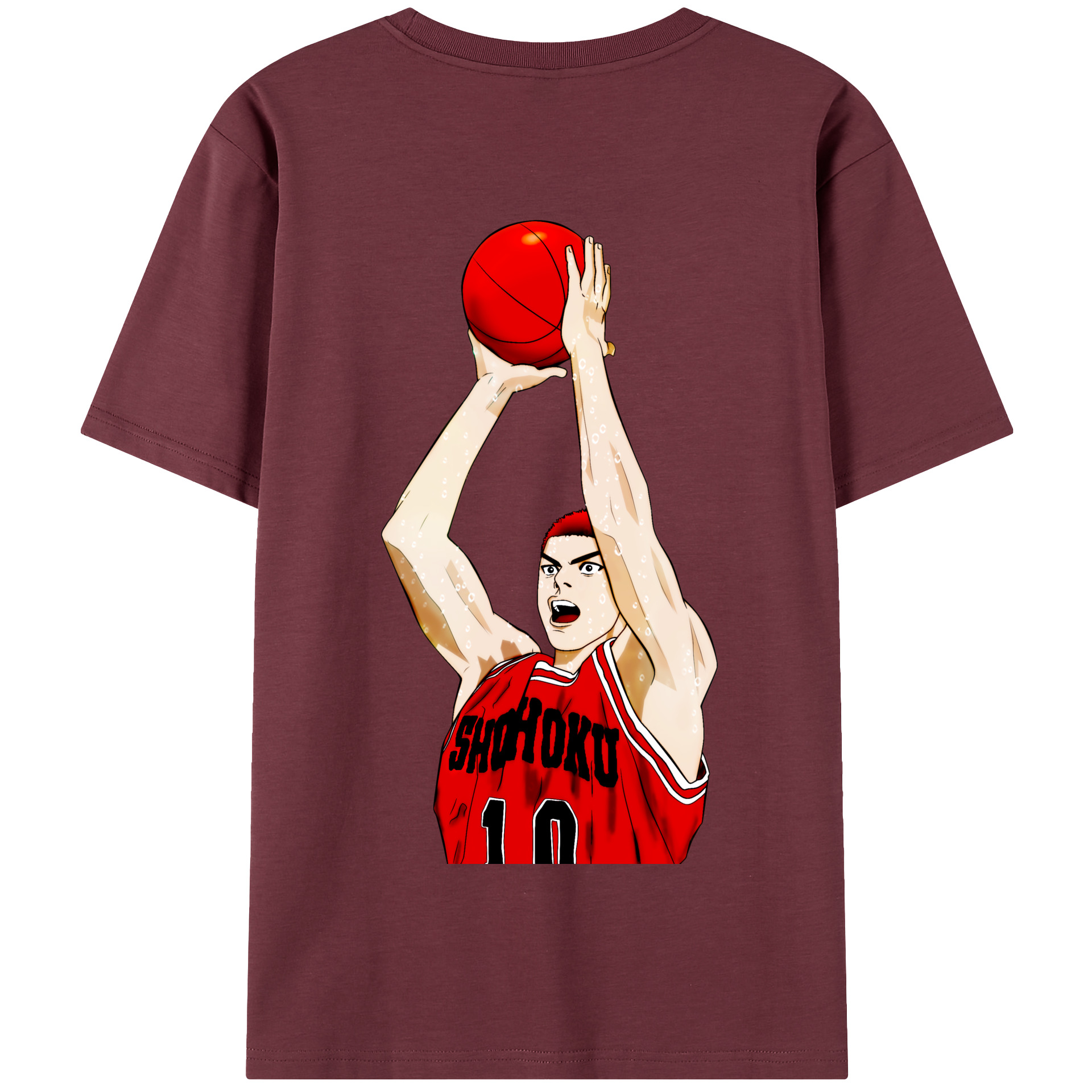 SLAM DUNK／スラムダンク 綿100％半袖Tシャツ（背面プリント）